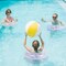 8 Pieces 36 Inches Inflatable Pool Floats Colorful Glitter Pool Tubes Transparent Swimming Ring Pool Floats Toy for Summer Beach, Pool Supplies